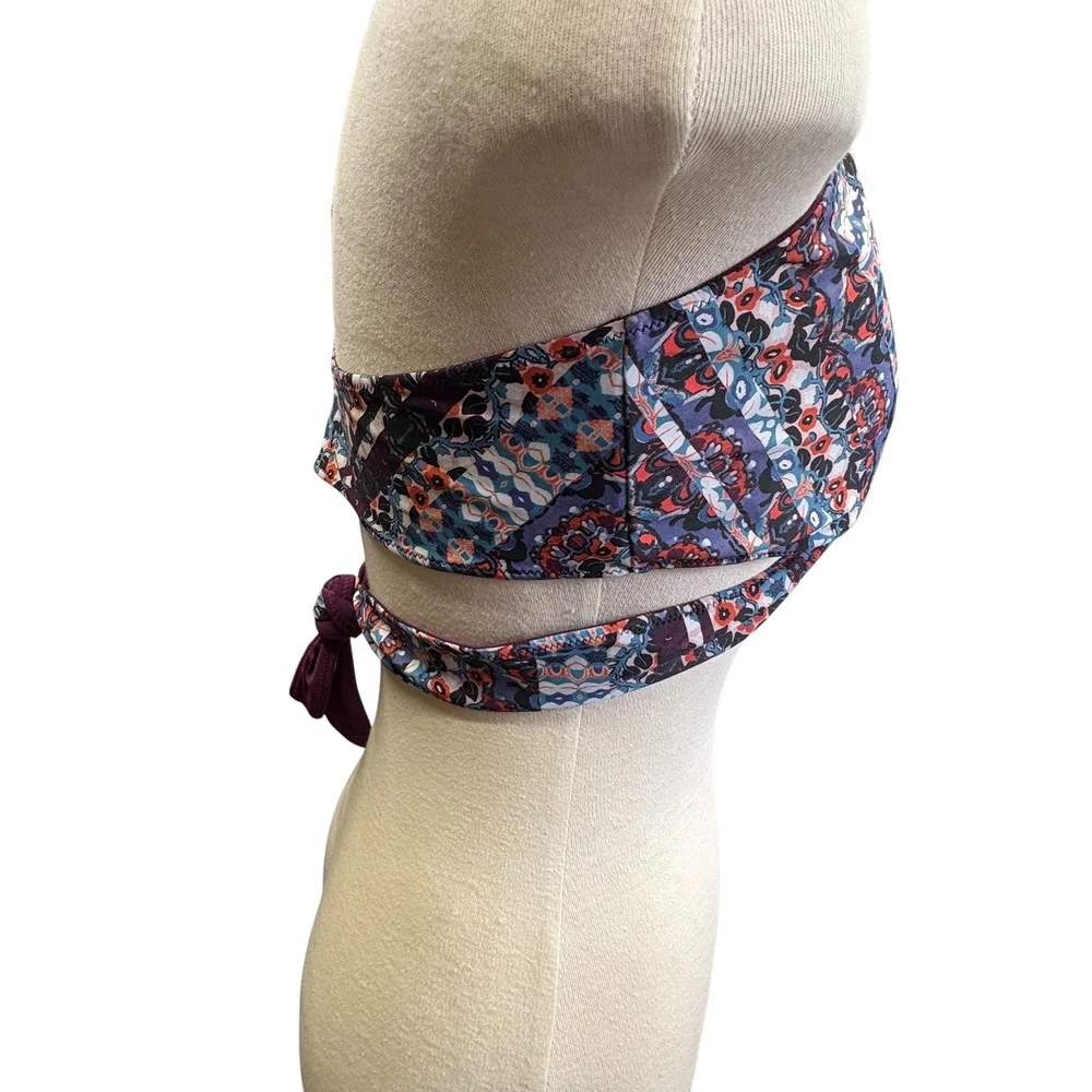 Athleta Marrakesh Twister Bikini Set Boho Geo Print Swim Suit Beach‎ Resort XL
